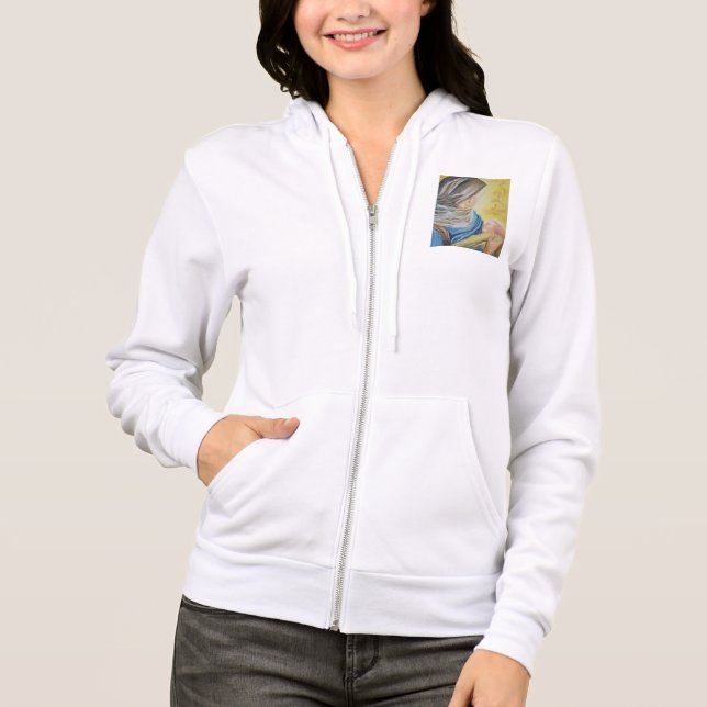 Sudadera Nuestra Señora del Silencio agarrando al bebé Jesú (Anverso)