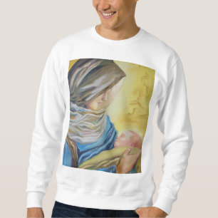 Sudadera Nuestra Señora del Silencio agarrando al bebé Jesú