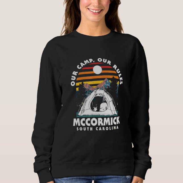 Sudadera Nuestro campamento nuestras reglas Mccormick Campi (Anverso)
