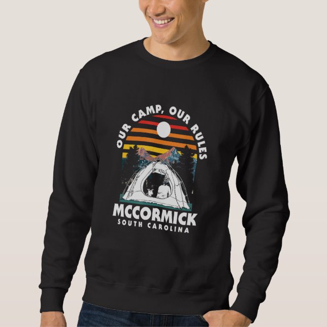Sudadera Nuestro campamento nuestras reglas Mccormick Campi (Anverso)