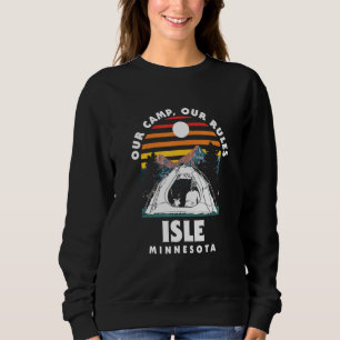 Sudadera Nuestro Campo Nuestras Reglas Son El Camping Minne