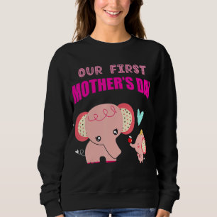 Sudadera Nuestro primer elefante de Día de la Madre