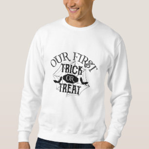 Sudadera Nuestro Primer Truco O Tratar Al Bebé De Halloween