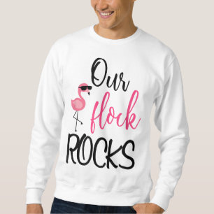 Sudadera Nuestro rebaño roca flamenco Regalo del Día de la 