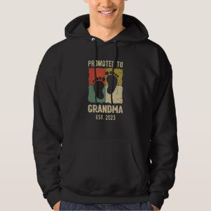 Sudadera Nueva Abuela 2023 Pies de Bebé Anuncio de Embarazo