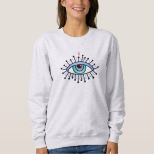 Sudadera Nueva era Mystical Espíritu Tercer Ojo Yoga Gris