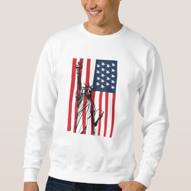 Sudadera Nueva York Estatua de la Libertad Estados Unidos B (Anverso)