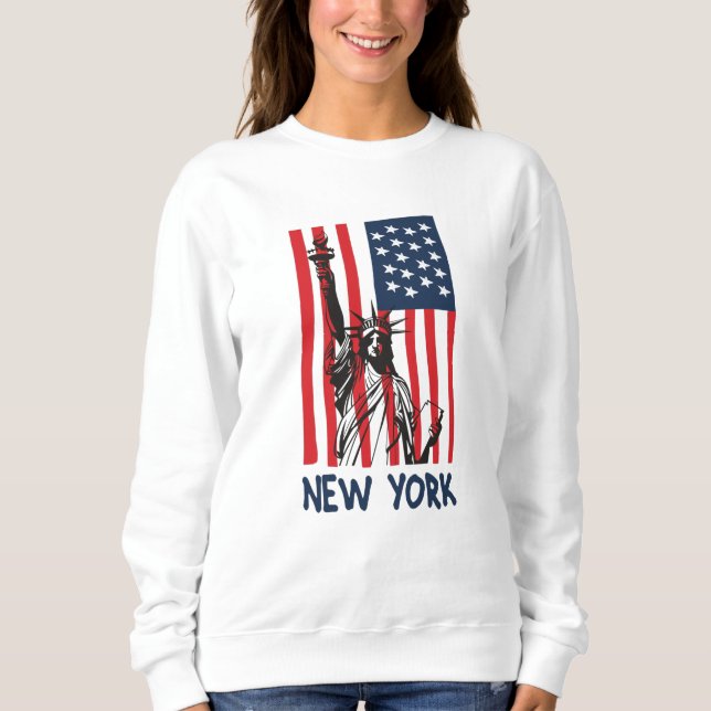 Sudadera Nueva York Estatua de la Libertad Estados Unidos B (Anverso)