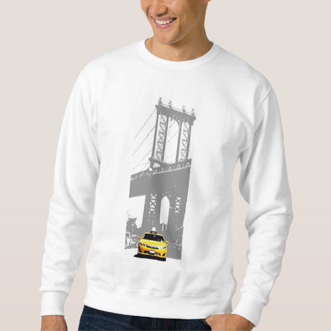 Sudadera Nueva York Nueva York Nyc Yellow Taxi Brooklyn Bri (Anverso)
