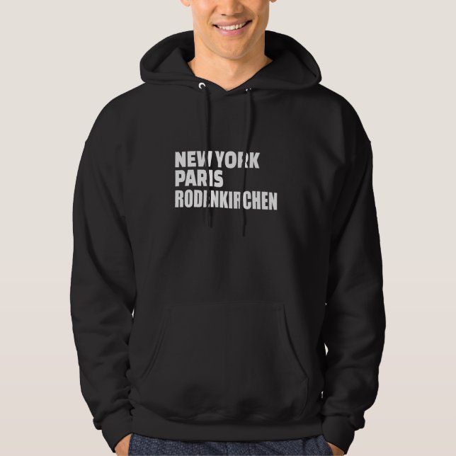 Sudadera Nueva York París Rodenkirchen Cologne Rodenkirchen (Anverso)