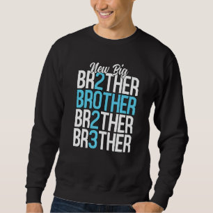 Sudadera Nuevo anuncio de embarazo del hermano azul de Big 