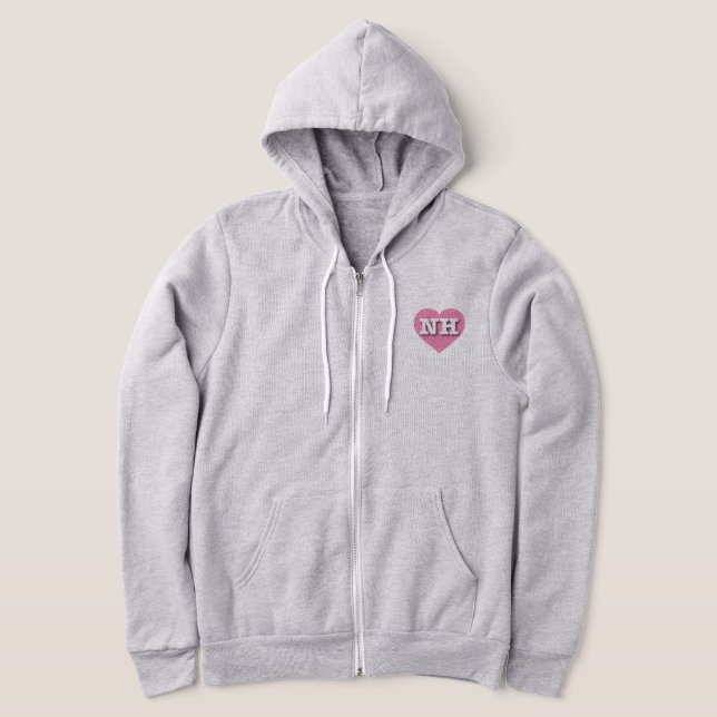 Sudadera Nuevo corazón rosado de Hampshire - Amo NH (Distribución)