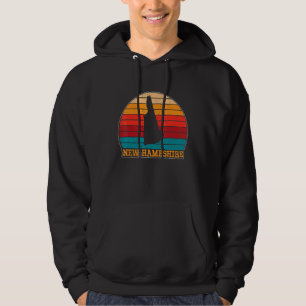 Sudadera Nuevo Hampshire Retro Vintage Sunset Estados Unido