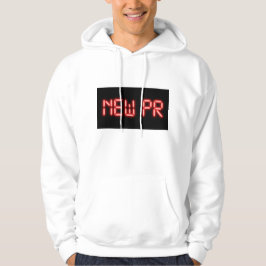 Sudadera Nuevo hito de PR ejecutándose con efecto digital n