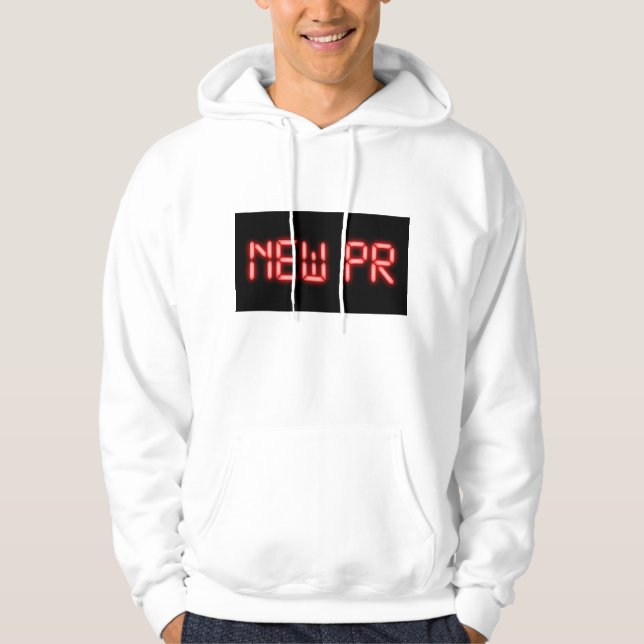 Sudadera Nuevo hito de PR ejecutándose con efecto digital n (Anverso)