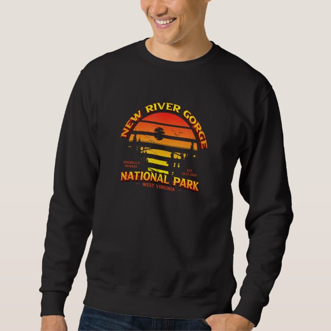 Sudadera Nuevo Parque Nacional Del Gorge Del Río West Virgi (Anverso)