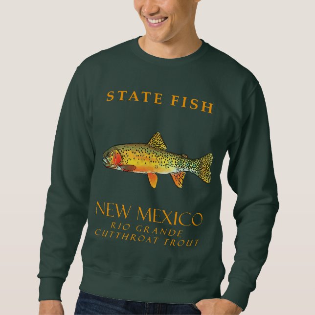 Sudadera Nuevo territorio mexicano: pesca del garganta del  (Anverso)