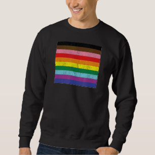 Sudadera Nuevo y viejo progreso Bandera del Orgullo Arcoiri