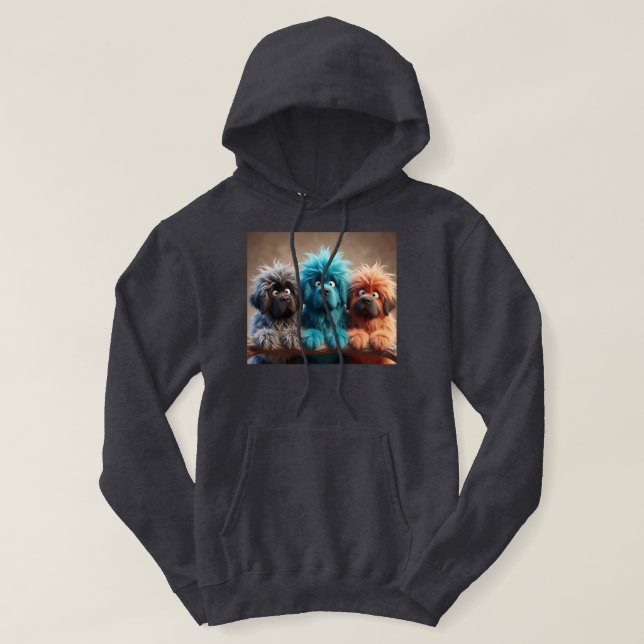 Sudadera Nuevos amigos juguetones (Diseño del anverso)