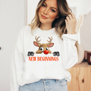 Sudadera Nuevos comienzos Navidades felices