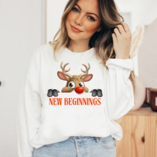 Sudadera Nuevos comienzos Navidades felices
