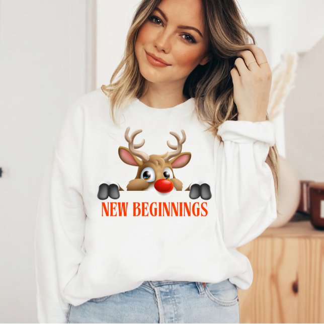 Sudadera Nuevos comienzos Navidades felices (New Beginnings Happy Christmas )