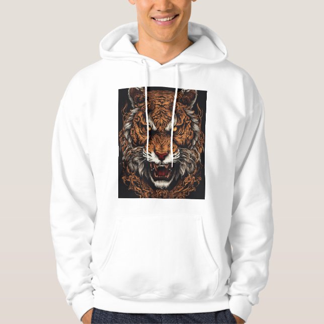 Sudadera Nuevos diseños de hoodie de tigre (Anverso)