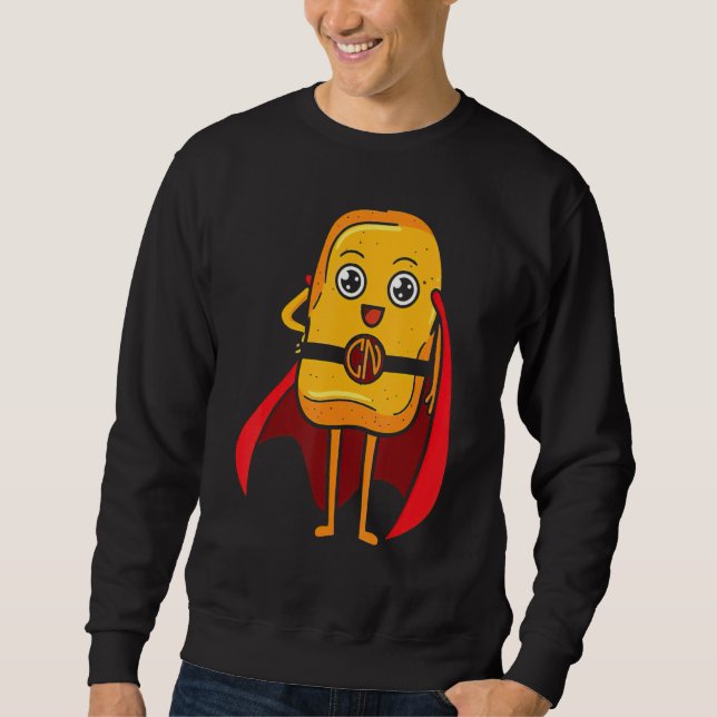 Sudadera Nugget De Pollo Me Encanta El Pollo Frito Rápido P (Anverso)