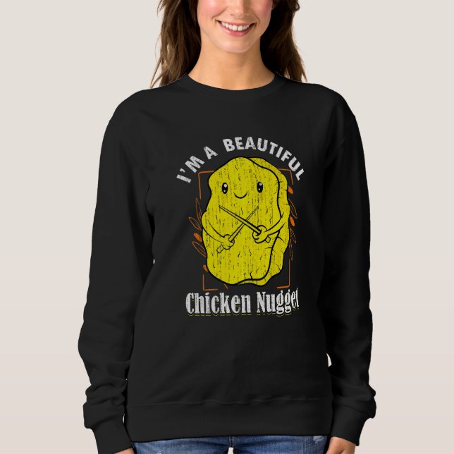 Sudadera Nuggets de pollo con carne de pollo Hermoso Nugget (Anverso)
