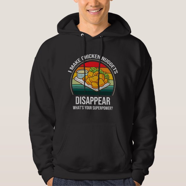 Sudadera Nuggets de Pollo Dice - Hago que los Nuggets de Po (Anverso)