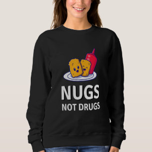 Sudadera Nuggets de Pollo Nugs No Drogas