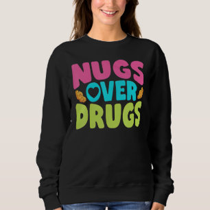 Sudadera Nuggets De Pollo Nugs Sobre Drogas Pollo Frito Ráp