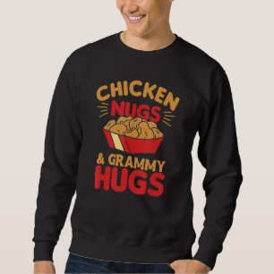 Sudadera Nugs de pollo y abrazos de gramática Nuggets de co