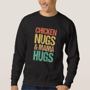 Sudadera Nugs De Pollo Y Mamá Abrazan A Los Niños Con Nugge