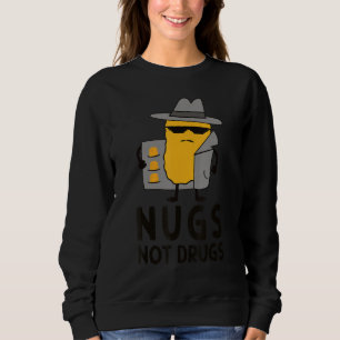 Sudadera Nugs Not Drug Graciosa Nugget de pollo