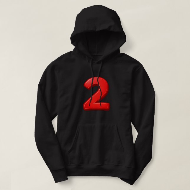 Sudadera Number 2 Sport Hoodie – Athletic Style & Power Loo (Diseño del anverso)