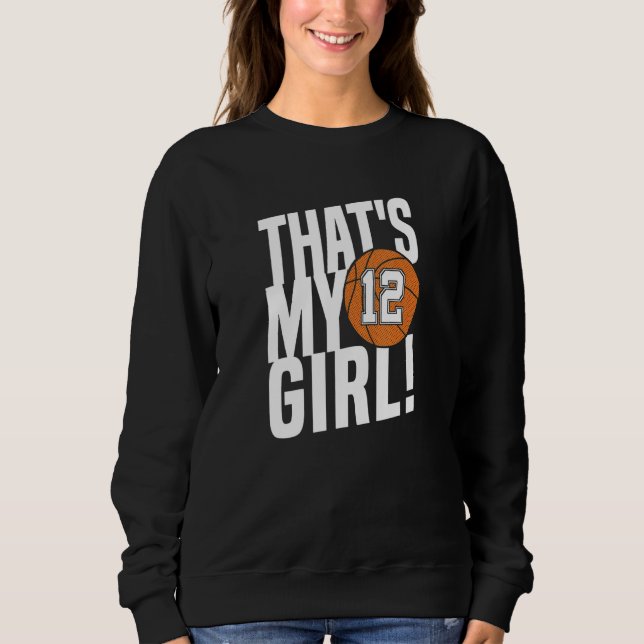 Sudadera Número 12, ese es mi Chica 12 (Anverso)