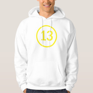 Sudadera número 13 en círculo