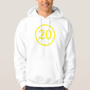 Sudadera número 20 en círculo