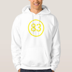 Sudadera número, 83, en círculo