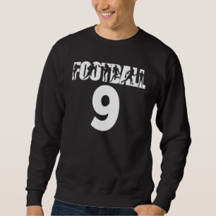 Sudadera Número de fútbol 9 Mis jugadores de fútbol favorit