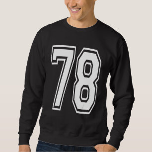 Sudadera Número de la Escuela de Cumpleaños 78