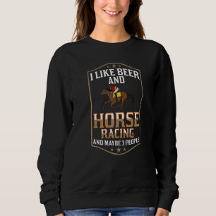 Sudadera Número de pista de carreras de Carreras de caballo