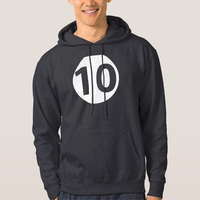 Sudadera Número diez (Anverso)