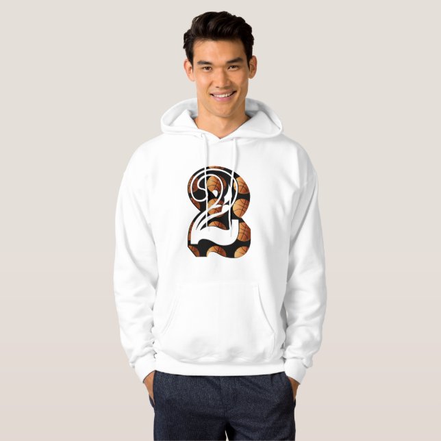 Sudadera Número dos de baloncesto, logotipo (Anverso completo)