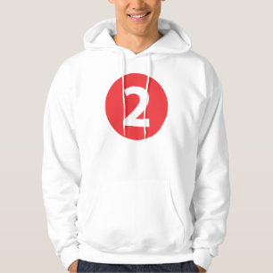 Sudadera Número dos rojo