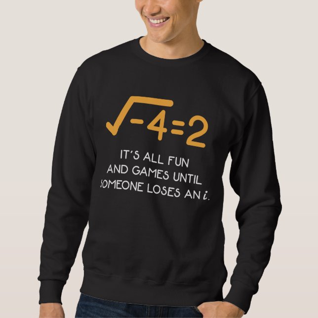 Sudadera Número imaginario Matemático gracioso nerd matemát (Anverso)
