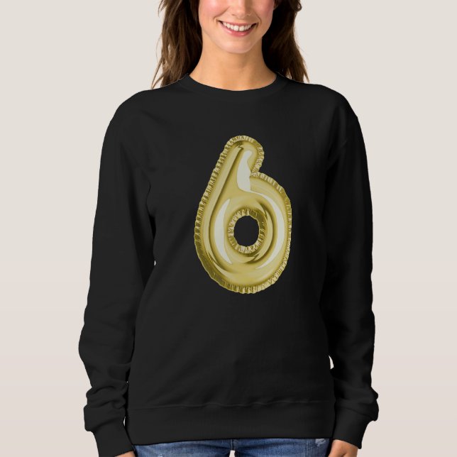Sudadera Número seis 6 (Anverso)
