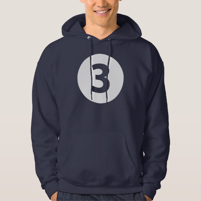 Sudadera Número tres (Anverso)