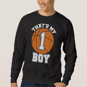 Sudadera Número uno que es mi chico #1 mamá de baloncesto p